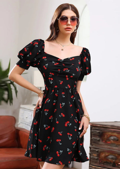Vintage black short dress